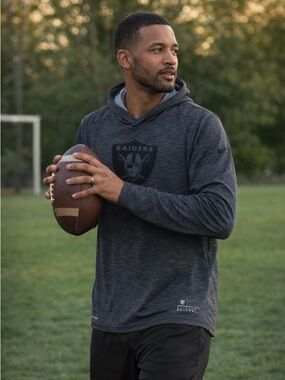 Nike NFL Las Vegas Raiders Men's Pull Over Hoodie Size L.